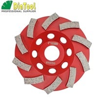 DIATOOL Diameter 4"/100mm Diamond Grinding Cup Wheel For Concrete Grinding Disc Wheel, Segmented Turbo Type Diamond Wheel 2024 - buy cheap