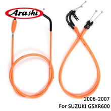 Arashi Motorcycle Throttle Line Clutch Cable Steel Wire Set For SUZUKI GSXR600 2006 2007 GSX-R GSXR 600 GSX600R GSX-R600 2024 - buy cheap