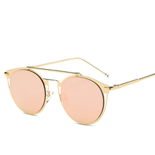 GLAUSA Pink vintage Mirror female Women Cat Eye Sunglasses Brand Designer ladies Sun glasses for women Oculos Feminino 2024 - buy cheap