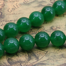 Green chalcedony round 14mm loose beads DIY stone best selling jewelry suitable making design exquisite gift 15" 2024 - buy cheap