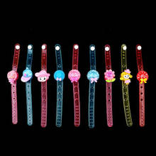 Kids Adults Cartoon LED Flashing Wristband Blinking Bracelet Glow Bangle Toys Gifts Glow Party  Concert Bar Birthday Toy Gift 2024 - buy cheap