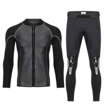 Hisea Sea Men High quality 2.5mm neoprene wetsuit/Surfing/diving suit Individuality surf clothing keep warm winter swimsuit 2024 - buy cheap