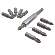 10pcs PH2 Phillips Screwdriver Bits 25mm Long Magnetic Tip Set with 60mm 1/4" Hex Shank Magnetic Screwdriver Bit Holder Tools 2024 - buy cheap