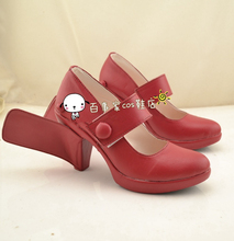 Kantai-zapatos de Cosplay de Amatsukaze, calzado rojo de tacón alto, hecho a medida, colección 2024 - compra barato