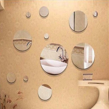 Lançamento 3d promoção grande design moderno decoração de casa adesivo prata decalque acrílico espelho adesivo de parede 2024 - compre barato