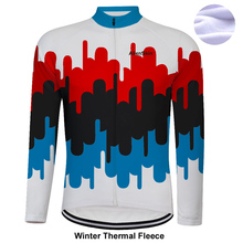 Мужская велосипедная рубашка из теплого флиса с длинным рукавом, верхняя одежда для горного велосипеда, 6563, зима 2019 2024 - купить недорого