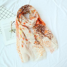 Za-bufanda con estampado de leopardo, chales de estilo británico, hijab musulmán, pañuelo de seda de algodón de rayón, 2 colores, 2019 2024 - compra barato
