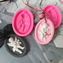 Angel baby silicone mold fondant molds two styles chocolate cake decoration baby aroma stone mould car pendant angle baby mold 2024 - buy cheap