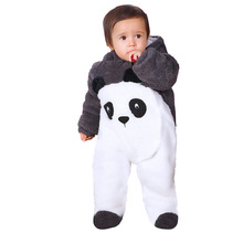 Winter baby fleece hoodie Long Sleeve Thick Warm romper baby clothing boys girls one piece clothes newborn snowsuit jumpsuit 2024 - buy cheap