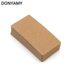 DONYAMY Free Shipping Blank Kraft Cloth Hangtags with Rope, DIY Cardboard Gift Hang tags, Price Labels, 5*10cm 2024 - buy cheap