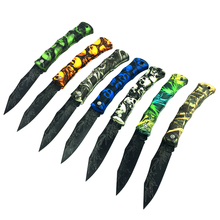 8 Colors Colorful Folding Knife pocket Plastic Handle Fruit Knife Stainless Steel Blade Portable Tool 2024 - buy cheap
