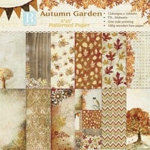 24 Sheets Autumn Garden Scrapbooking Pads Paper Origami Art Background Paper Card Making DIY Scrapbook Paper Craft 2024 - buy cheap