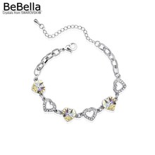 BeBella-pulsera colgante de corazón de cristal, hecha con Elementos Swarovski 2022 - compra barato