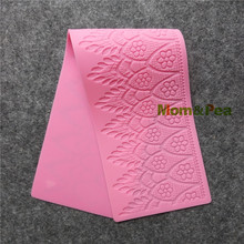 Mom&Pea GX254 Swag Silicone Lace Mold Cake Decoration Fondant Cake 3D Mold Food Grade Silicone Mould 2024 - buy cheap