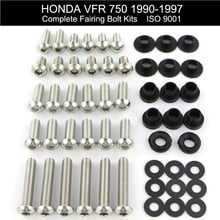 Kit de tornillos de carenado completo, cubierta lateral de carrocería, Clips de tuercas de acero inoxidable, para Honda VFR 750, 1990-1997 2024 - compra barato