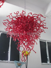 Fancy Lamp Large Hotel Red Crystal Chandelier Ceiling 2024 - buy cheap