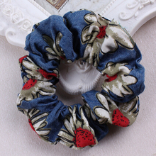 Free Shipping 2016 New 10pcs/lot Women Sunflower Print Denim Fabric Hair Accessories Hair Ties Maxi Vintage Headwrap Hairbands 2024 - buy cheap