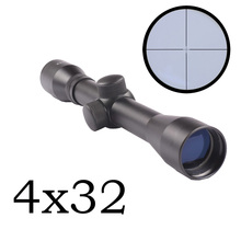 Hunting 4X32 Optics Sight Scope Duplex Reticle Air Rifle Riflescope Caza Air Gun Rifle Scope + 25.4mm Ring Mount Hunting 2024 - buy cheap