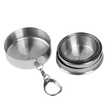 New Stainless Steel Portable Outdoor 75ml Telescopic Collapsible Folding Cup 2024 - buy cheap