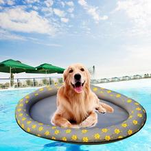 Animais de estimação do cão piscina flutuador de brinquedo de água do animal de estimação piscina flutuante linha cama inflável brinquedo de praia para o gato do cão 2024 - compre barato