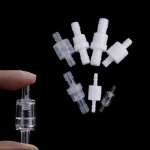 1pc plástico uma maneira inline válvula de retenção gás ar líquidos líquidos água válvula 4mm / 6mm / 8mm / 12mm opcional branco transparente 2024 - compre barato