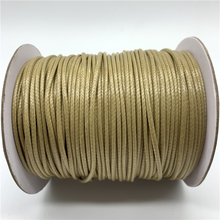 Cuerda de algodón encerado para fabricación de pulseras Shamballa, cordón de hilo encerado de color caqui, 0,5/0,8/1/1.5/2mm 2024 - compra barato
