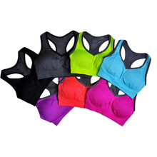Promotion Absorb Sweat Quick Drying Bras Professional Yoga sports bra for running Racerback sexy bustier For Gym female 2024 - buy cheap
