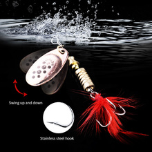 HENGJIA 1pc  6.5cm 5.3g spinnerbaits hard metal trolling spinner spoon sequins wobbler pike catfish fishing baits 2024 - buy cheap