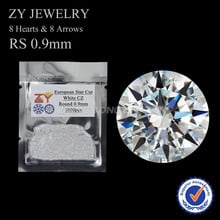 0.8mm-3mm AAA Quality Round European Star Cut White Cubic Zirconia Stone for Jewelry 2024 - buy cheap