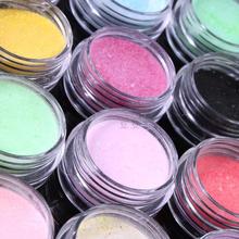 Nails Acrylic Powder Glitter Dust 12 Colors/PCS Nail Art Decoration Tools 2024 - buy cheap