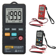 AN301 Mini Digital Multimeter 1999 Counts LED Light AC DC Voltmeter Ohm Voltage Frequency Meter Tester Measure Tools 2024 - buy cheap