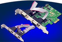 4 puertos RS232 serie tarjeta de expansión PCIe RS-232 DB9 COM adaptador WCH 384L Chipset 2024 - compra barato