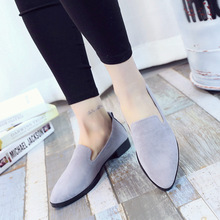 Spring Newest Women Low Heels Shoes Pointed Toe Fashion Solid Lightweight Female Shallow Casual Shoes Slip-on Low Heels Shoes 2024 - buy cheap