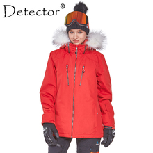 Detector de inverno das mulheres jaqueta de esqui snowboard casaco impermeável à prova de vento ao ar livre roupas de esqui roupas quentes 2024 - compre barato