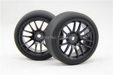 Novo design de 4 peças de pneus de tração de alta velocidade rc1/10 v14nk 3mm de deslocamento (material preto) serve para carros de drift 1:10 2024 - compre barato