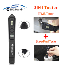 Auto Car Tester Brake Fluid Tester pen with TPMS Tire pressure tester 2in1 Check DOT3/4/5 Fluid 5LED Indicator Diagnostic Tool 2024 - buy cheap