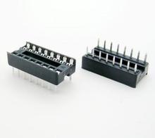 30PCS/Lot 16 Pin DIP Square Hole IC Sockets Adapter 16Pin Pitch 2.54mm Connector Resistor 2024 - buy cheap