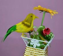 simulation bird 12cm colourful feathers bird Handmade art model ,desk decoration toy gift w5519 2024 - buy cheap