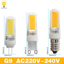 G9 Светодиодная лампа для кукурузы AC220V 3014 7 Вт 9 Вт 10 Вт 12 Вт 2835LED Хрустальная силиконовая Свеча лампа led g4 замена 20-40 Вт галогенная лампа led 12 В 2024 - купить недорого