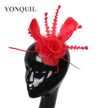 Sinamay Fascinator Hats Good Bridal Wedding Hats Cocktail Hats Very Nice Millinery Ladies Elegant Fashion Headdress Hair Clips 2024 - buy cheap