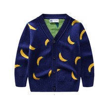 Suéteres infantis meninos cardigã de malha jaquetas 2024 - compre barato