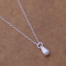 AN681 Silver Color Necklace  fashion jewelry pendant water drop Factory wholesale quality gifts 2024 - buy cheap