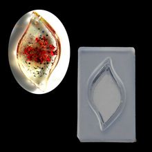 Folha pingente diy silicone molde resina embalagem artesanato jóias fazendo ferramentas 2024 - compre barato