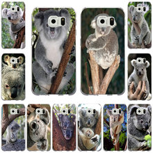 Модные милые Чехлы Koala для Samsung Galaxy S3 S4 S5 Mini S6 S7 S8 S9 S10 Edge Plus Lite Note 5 8 9 2024 - купить недорого