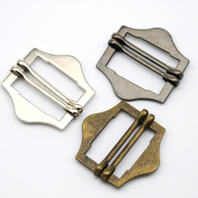 45pcs Metal Buckle hook buckle clip 25mm 1inch buckle double slide adjustable pin buckle nickle/black/bronze BK-074 2024 - buy cheap