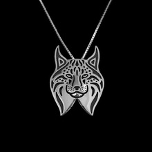 Lynx Pendant Necklace with Black Enamel Hunger Games Women Best Friend Choker 2024 - buy cheap