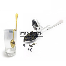 100pcs Reusable Hanging Cup Tea Infuser Stainless Steel Loose Tea Leaf Strainer Filter Diffuser Teaware 2024 - buy cheap