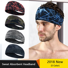 Breathable Sports Headband Lycra Cycling Running Yoga Sweat Headband For Men Women Sweatband Head Bandage Straps Dropshipping 2024 - buy cheap