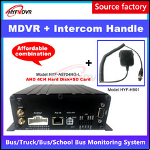 Источник заводской AHD 720P мегапиксельный удаленный хост видеонаблюдения 4G GPS Мобильный DVR анти-шум домофон ручка школьный автобус/busMDVR 2024 - купить недорого