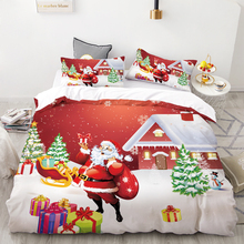 3D HD Digital Printing Custom cartoon Bedding Set,Duvet Cover Set Kids Baby Children,Christmas Gift Decorations Santa Claus 2024 - buy cheap